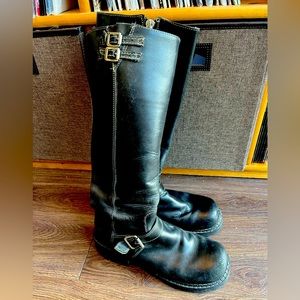 Black Fluevog knee high boots size 7.5